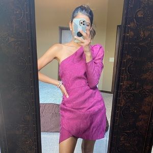 Burgundy purple dress